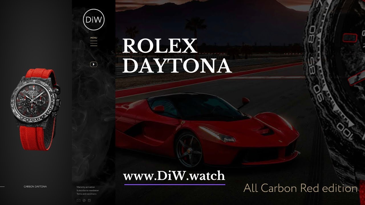 DiW Rolex Daytona “ALL CARBON RED EDITION