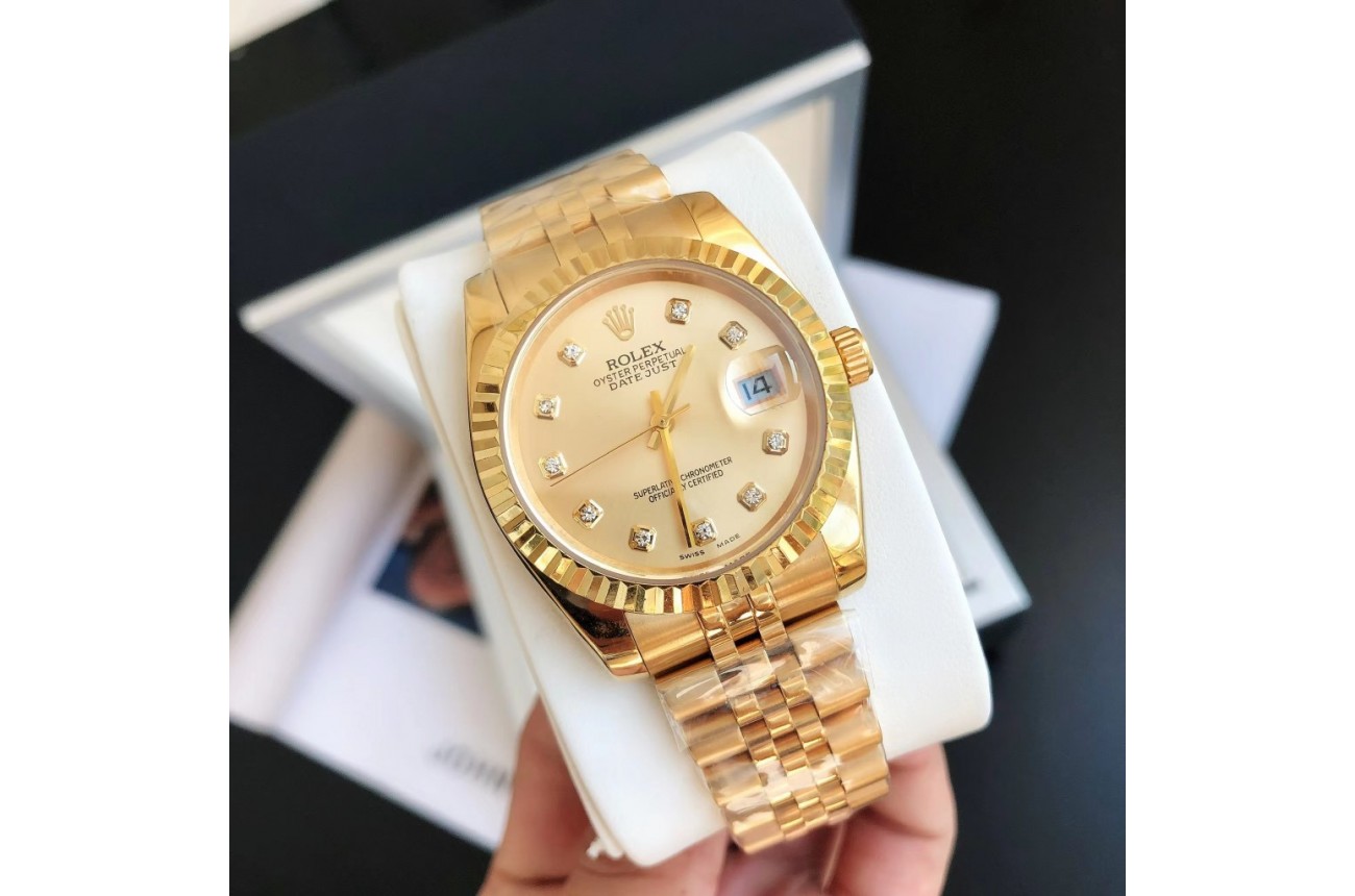 Rolex Datejust 36/28mm RG/RG Jub Gold/Dial