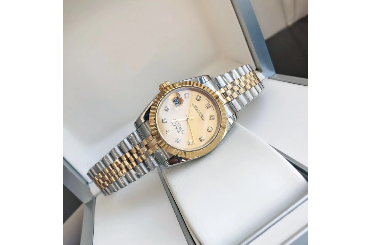 Rolex Datejust 36/28mm RG/SS Jub Gold/Dial