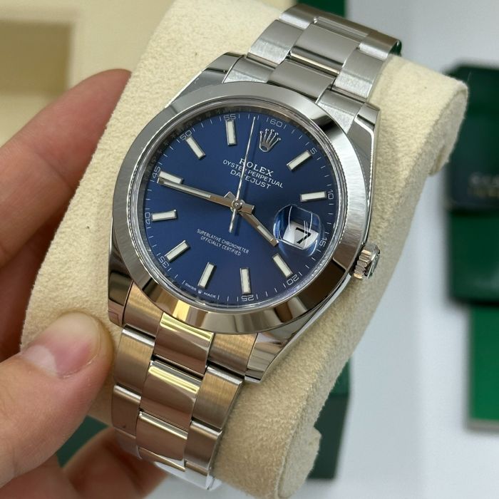 Rolex Datejust 41 Stainless Steel Blue Dial Men's Watch M126300-0001