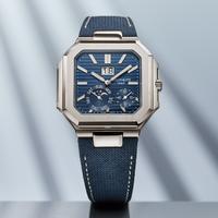 Patek Philippe Cubitus Platinum Case Sunburst Blue Dial 5822P-001