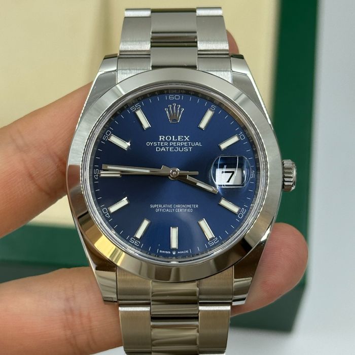 Rolex Datejust 41 Stainless Steel Blue Dial Men's Watch M126300-0001