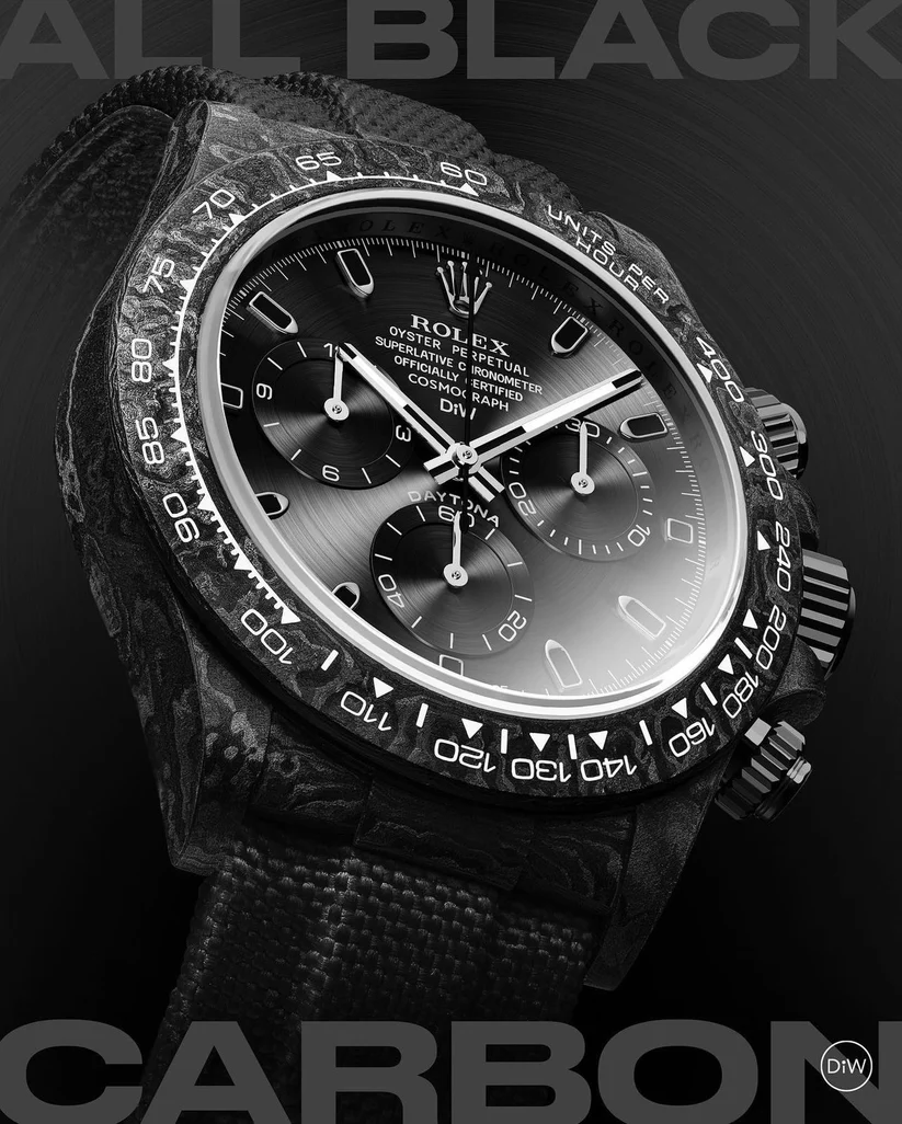 NTPT Carbon DiW Rolex Daytona “ALL BLACK