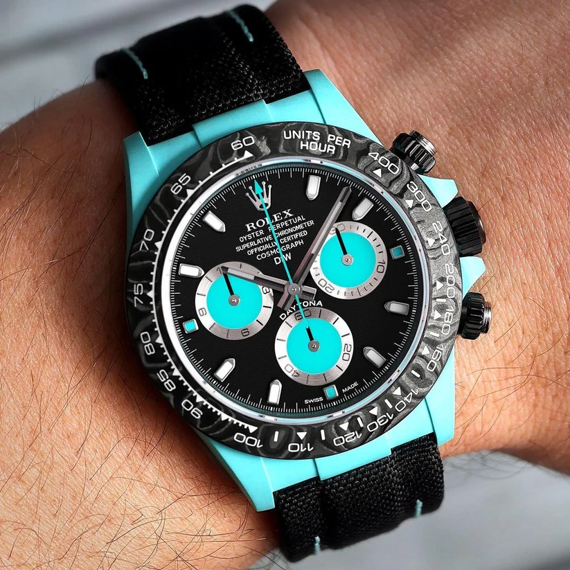 DiW Rolex Daytona CELESTE In Quartz Fiber