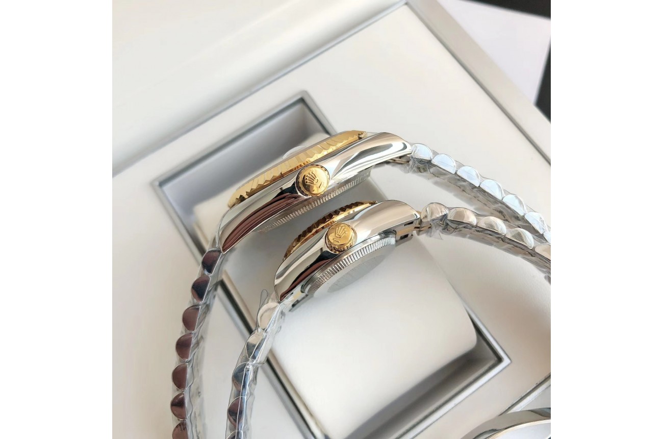 Rolex Datejust 36/28mm RG/SS Jub Gold/Dial