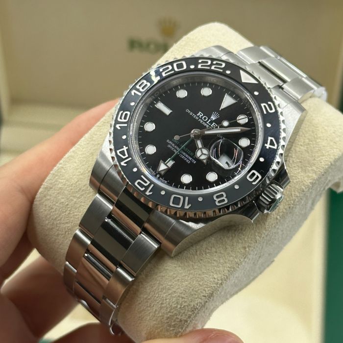 Rolex GMT Master ll Automatic Black Dial Steel Men's Watch M126710GRNR-0004