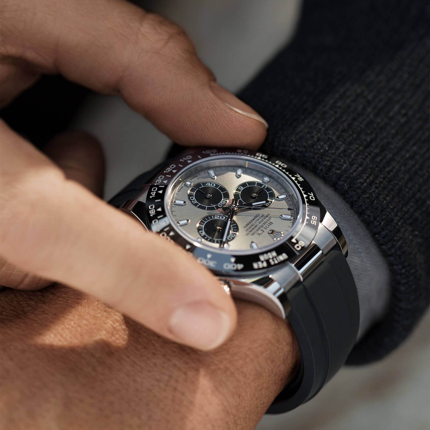 Daytona White Gold Steel Dial Oysterflex Strap 116519ln-0027 New