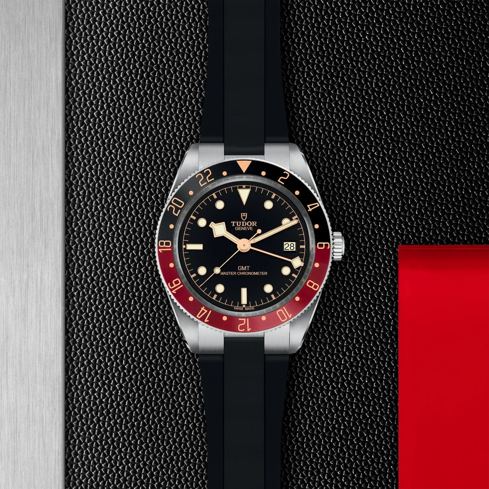 Black Bay 58 GMT 39mm Black/Red Bezel Automatic Strap Watch