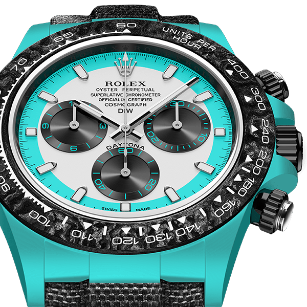 ROLEX Diw Daytona  fiber celeste invert 40mm oyster black