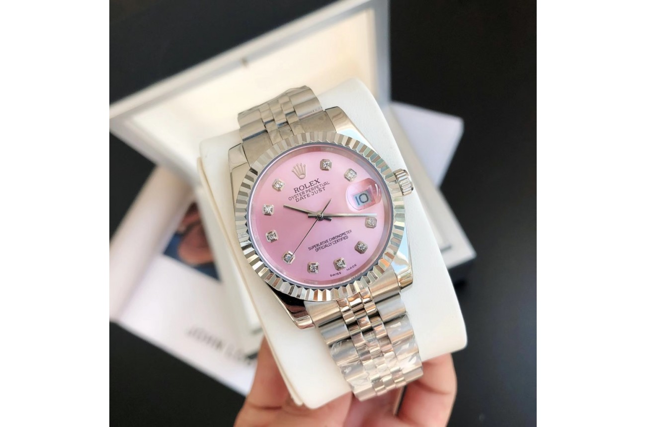 Rolex Datejust 36/28mm SS/SS Jub Pink/Dial