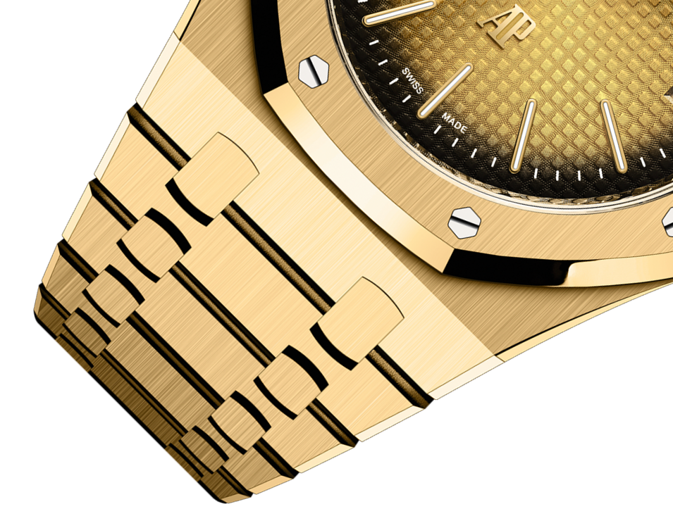 ROYAL OAK "JUMBO" Smoked Yellow Gold-Toned Dial 39mm