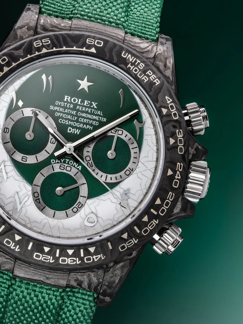 DiW Rolex Graphite Daytona RAMADAN 40mm Watch