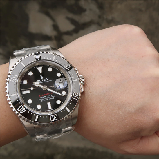 Rolex Sea Dweller Silver Black Dial 126600