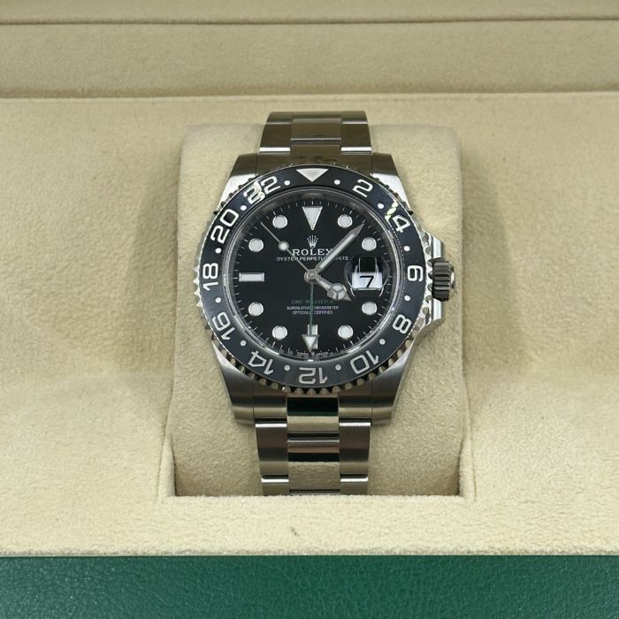 Rolex GMT Master ll Automatic Black Dial Steel Men's Watch M126710GRNR-0004