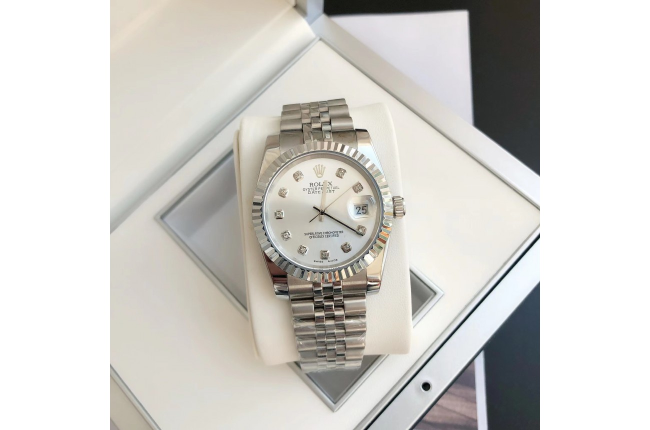 Rolex Datejust 36/28mm SS/SS Jub Sliver/Dia