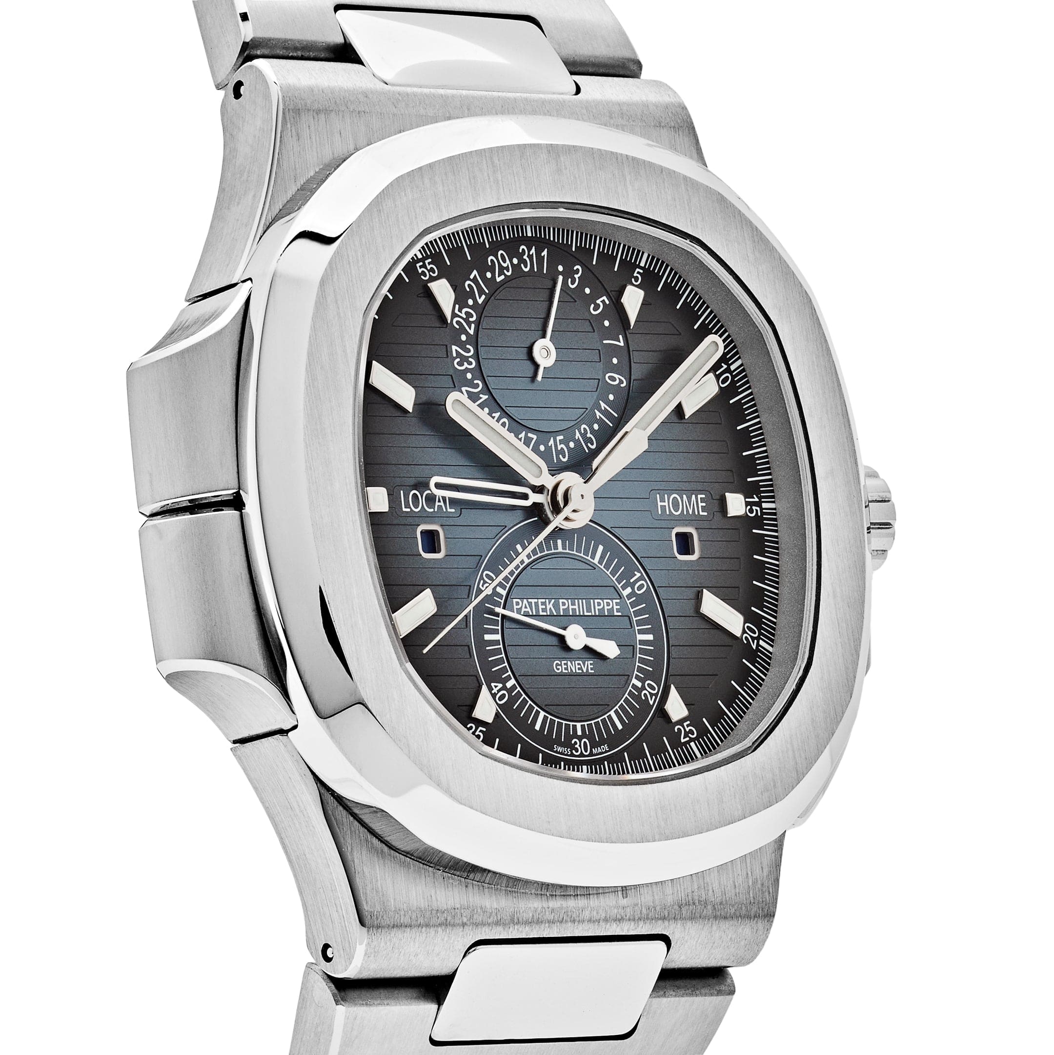 Patek Philippe Nautilus 5990/1A-011 ‘Travel Time’ Flyback Chronograph Stainless Steel Blue Dial (2025)