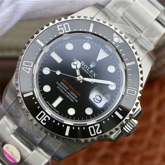 Rolex Sea Dweller Silver Black Dial 126600
