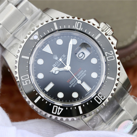 Rolex Sea Dweller Silver Black Dial 126600