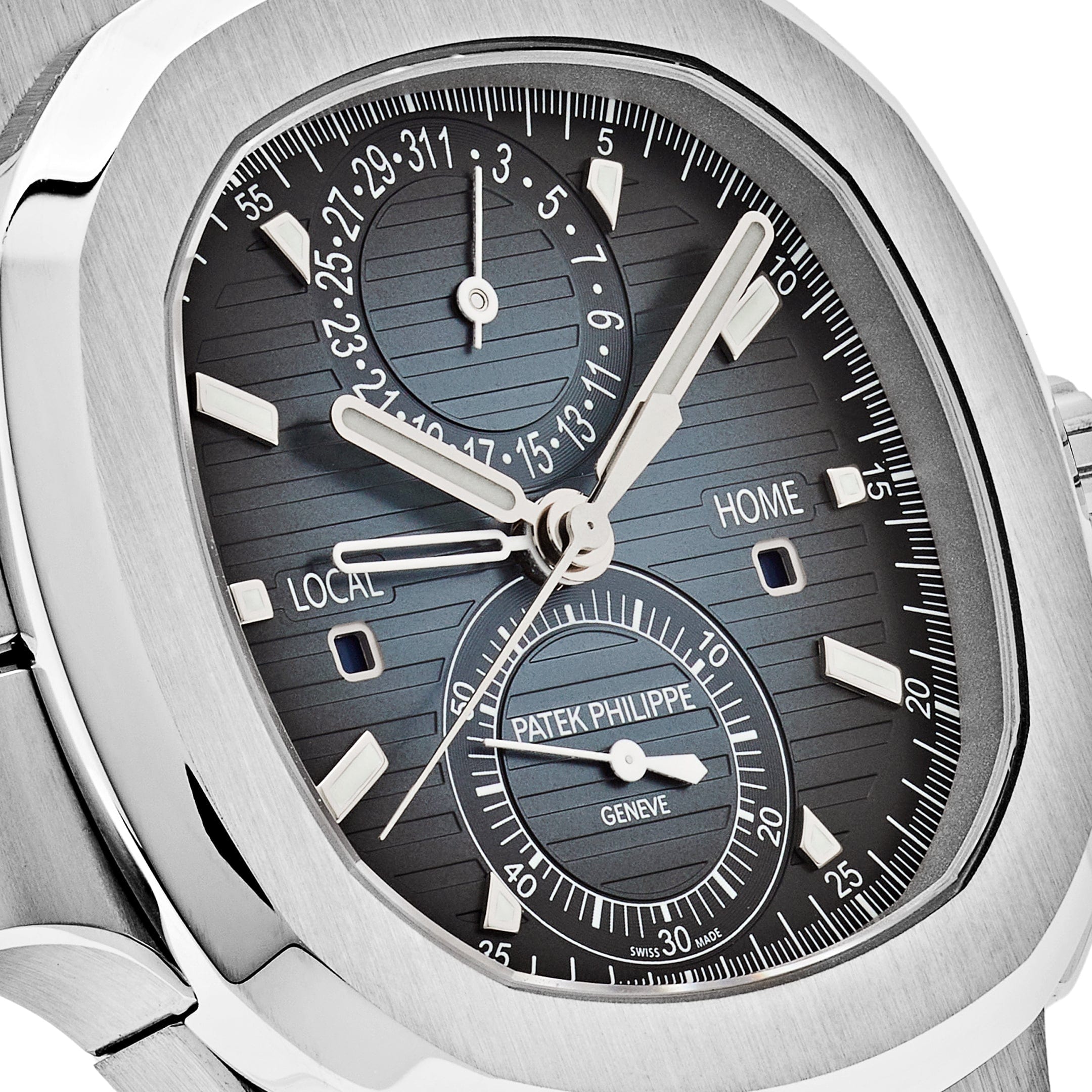 Patek Philippe Nautilus 5990/1A-011 ‘Travel Time’ Flyback Chronograph Stainless Steel Blue Dial (2025)
