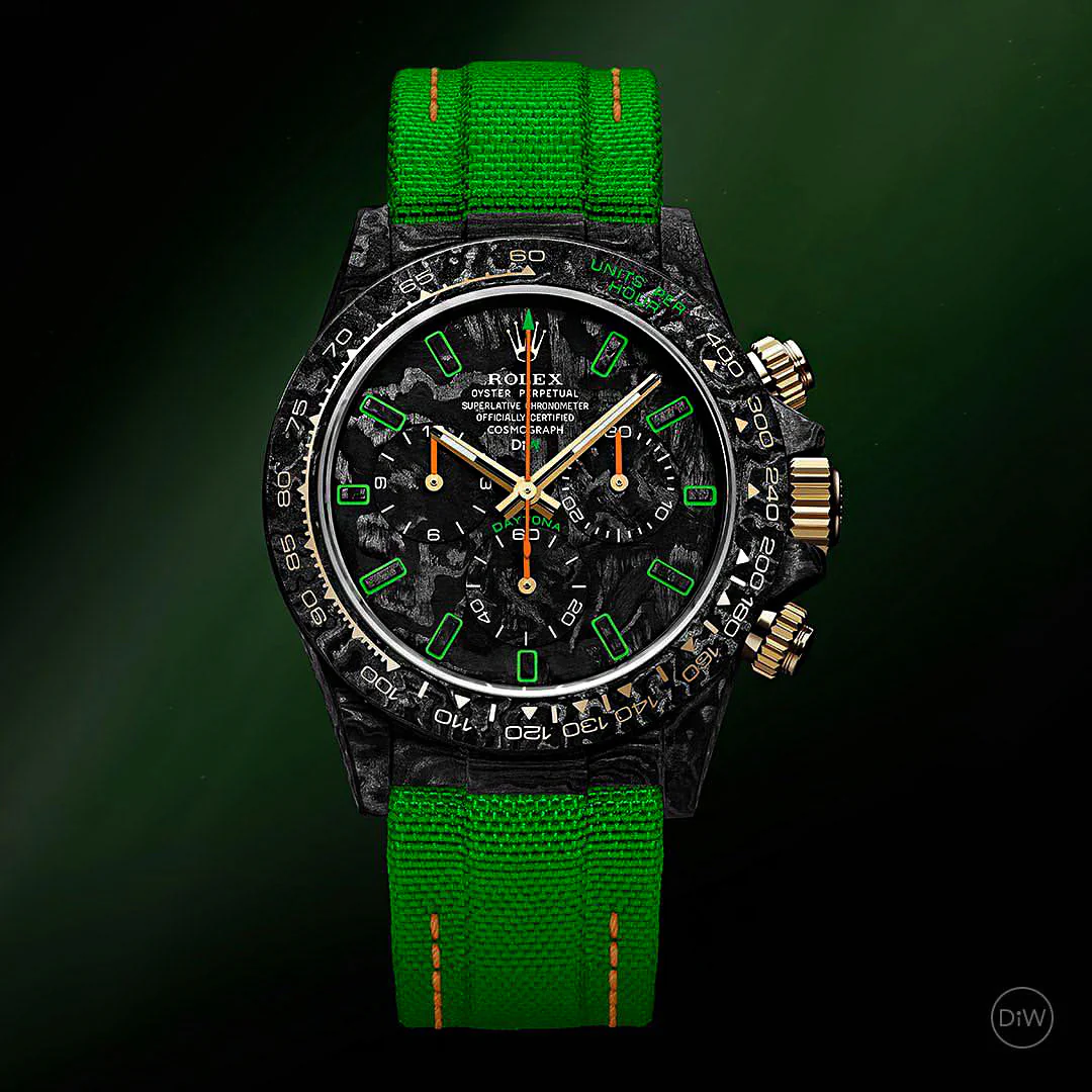 DiW Rolex Daytona “ALL CARBON LIME