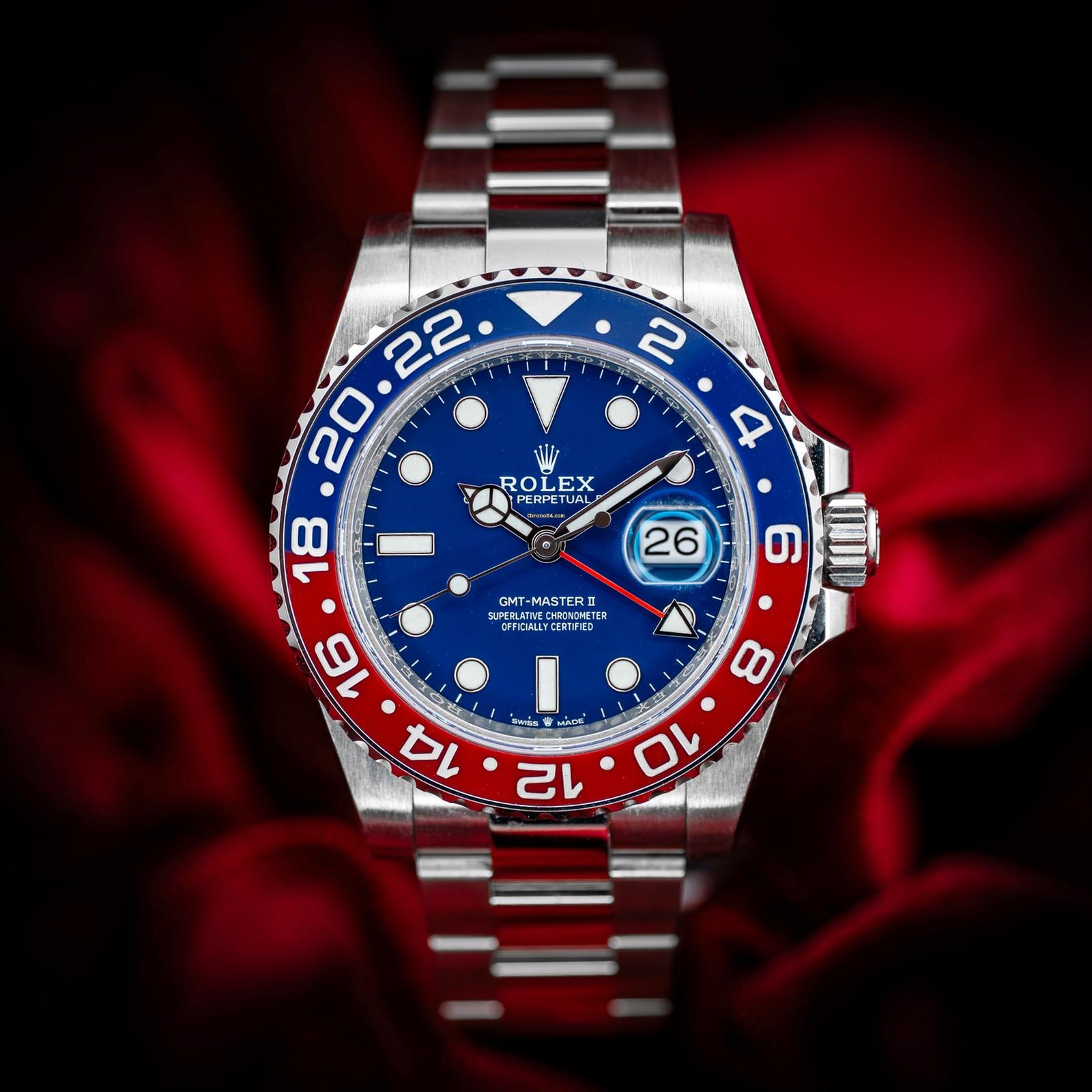 Rolex GMT-Master II Pepsi Blue Dial Men's Watch 126719BLRO-0003