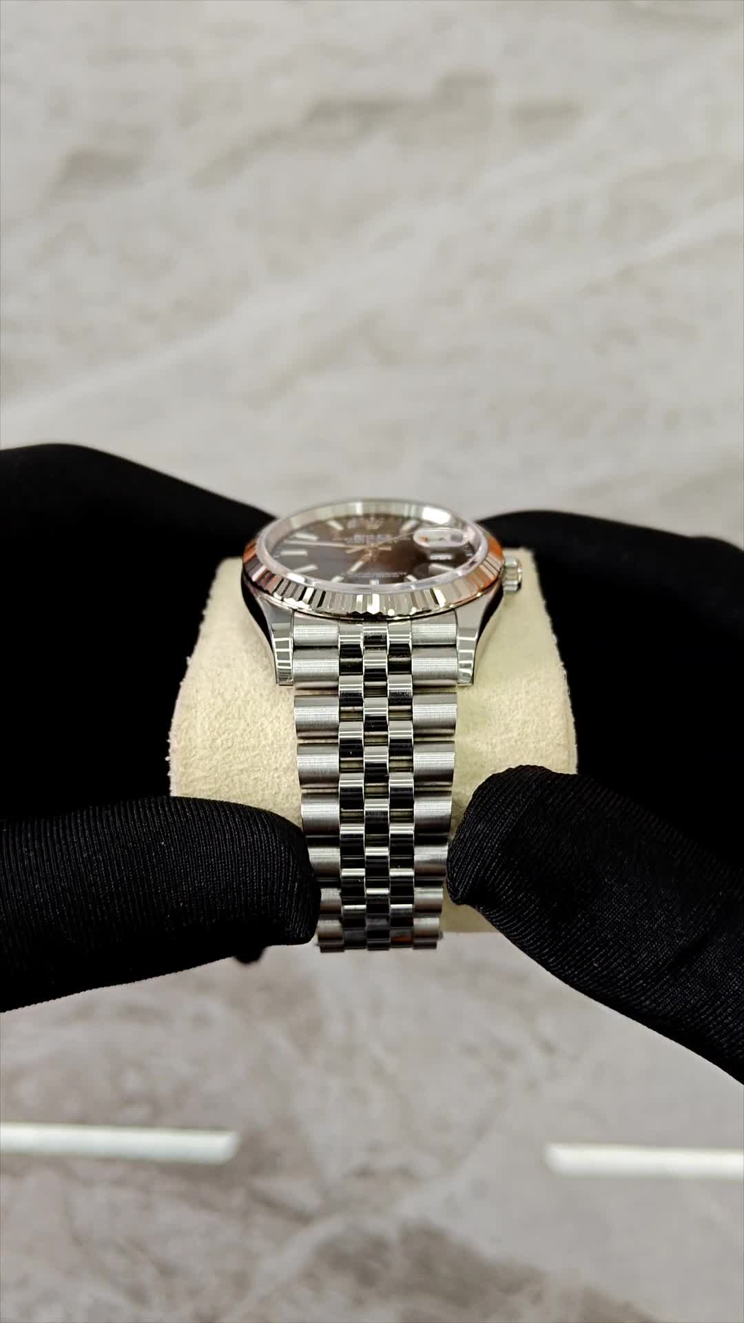 Rolex Datejust 36 Black Dial Jubilee Bracelet 126234-0015