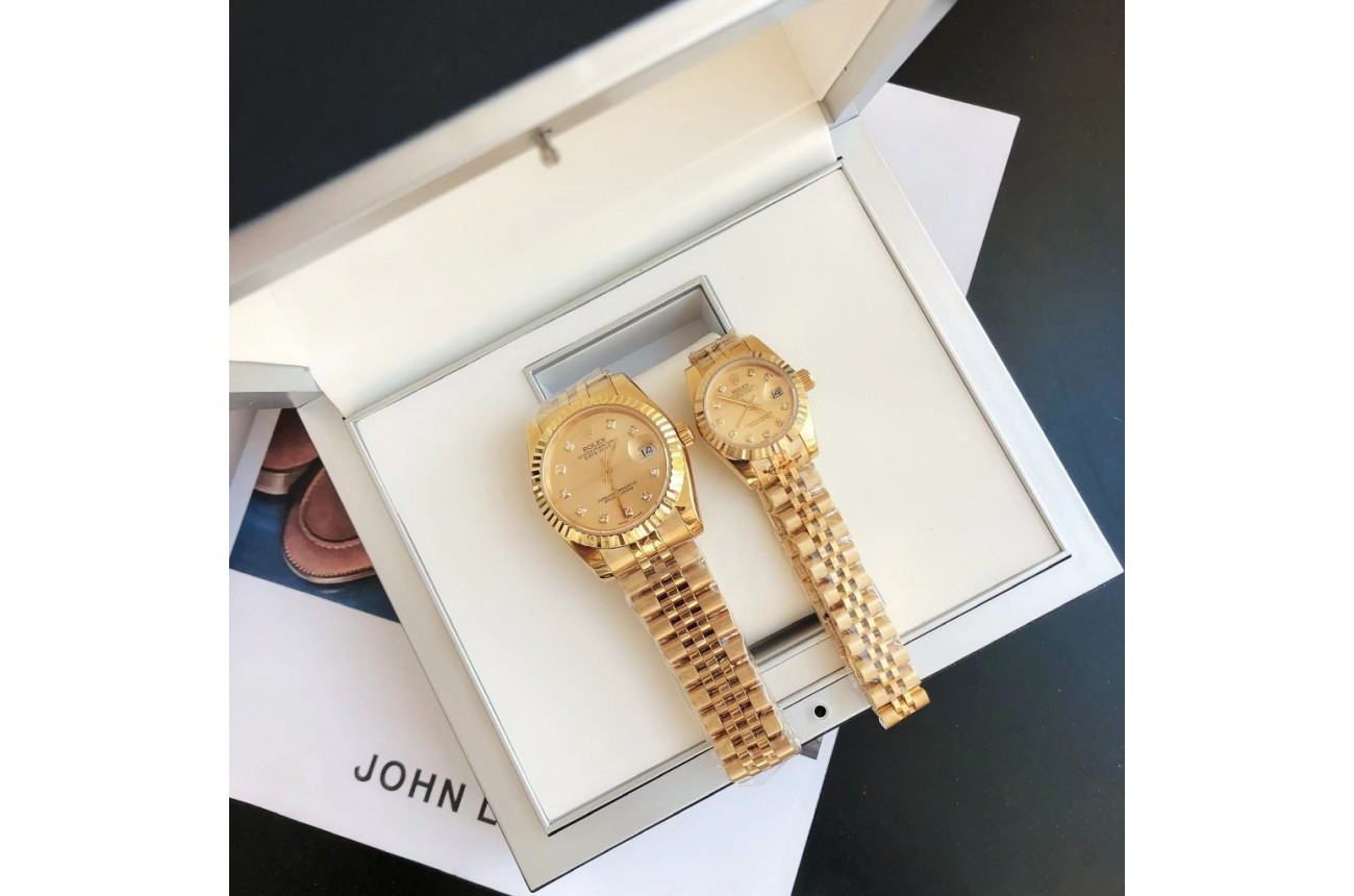 Rolex Datejust 36/28mm RG/RG Jub Gold/Dial