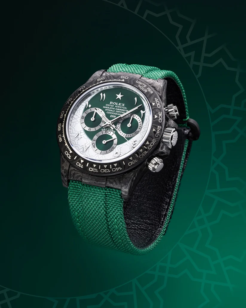 DiW Rolex Graphite Daytona RAMADAN 40mm Watch