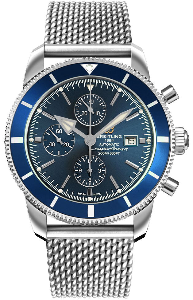 Superocean Heritage II Chronograph 46 Blue Dial 46mm