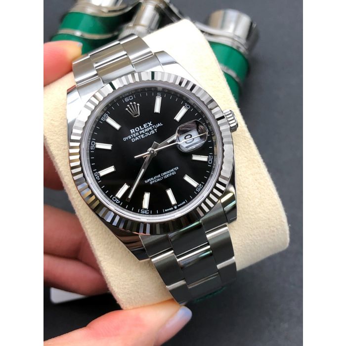 Rolex Datejust 41 Stainless Steel Black Dial Men's Watch M126334-0017