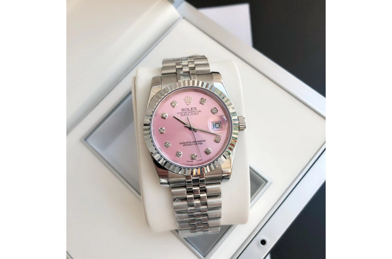 Rolex Datejust 36/28mm SS/SS Jub Pink/Dial