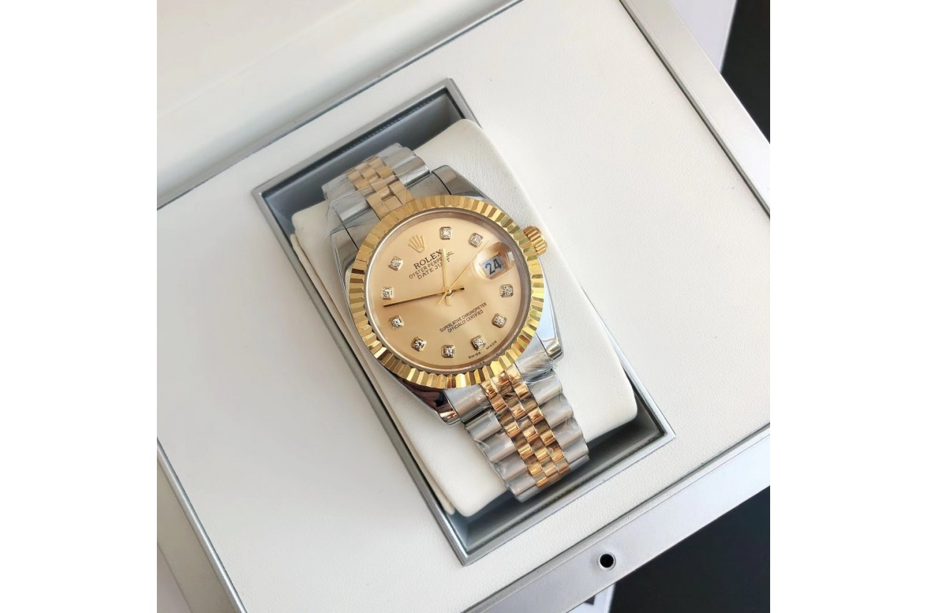 Rolex Datejust 36/28mm RG/SS Jub Gold/Dial