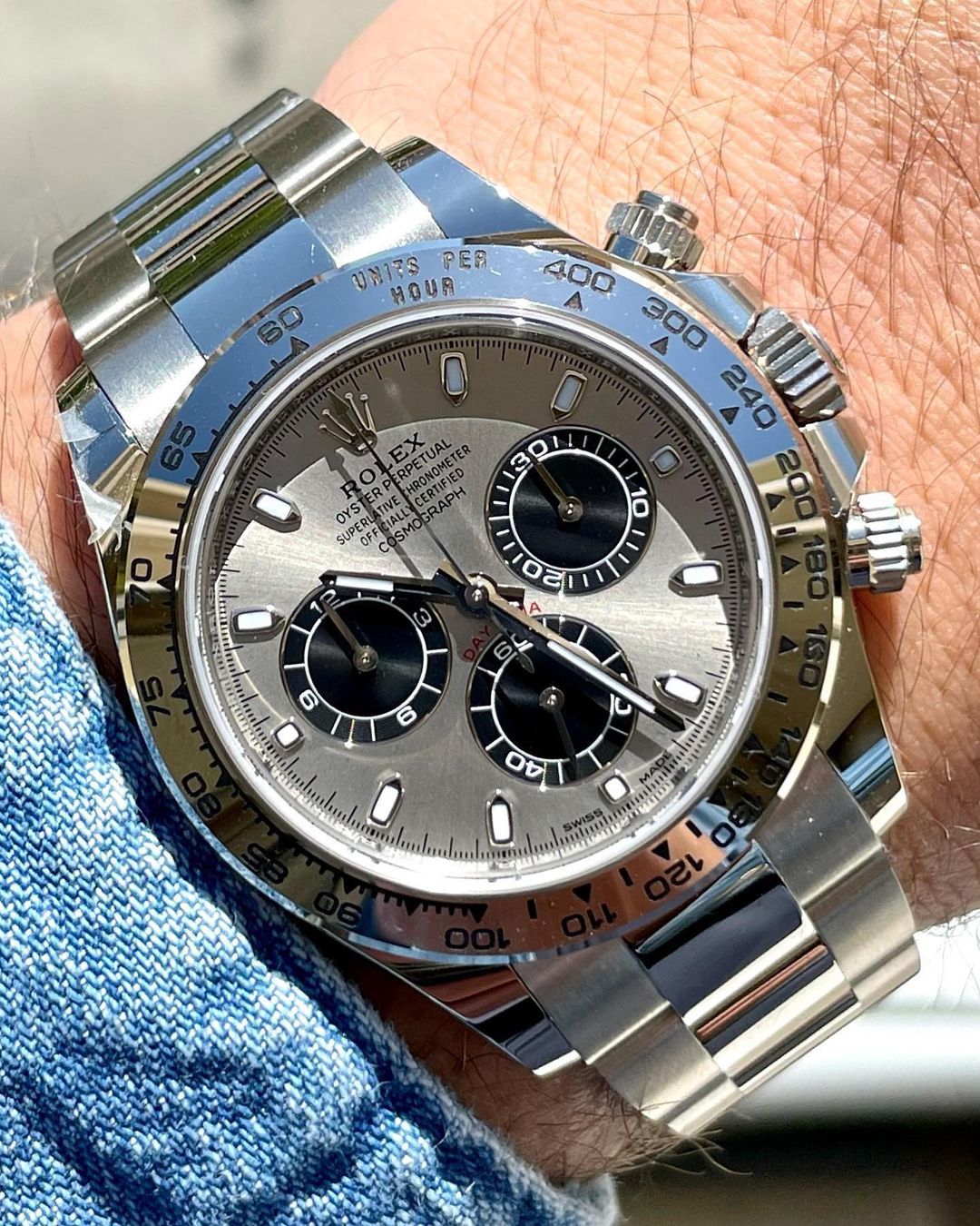 Rolex White Gold Daytona 116509 Steel and Black