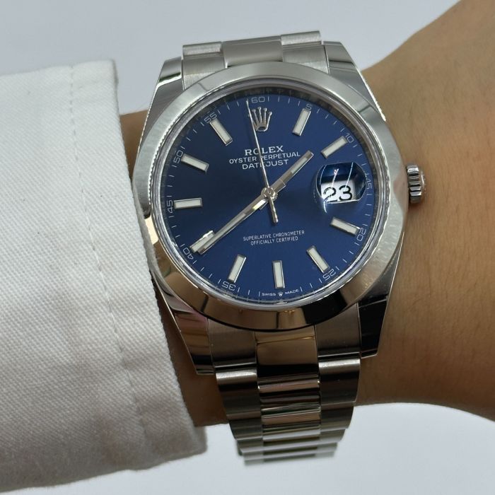 Rolex Datejust 41 Stainless Steel Blue Dial Men's Watch M126300-0001