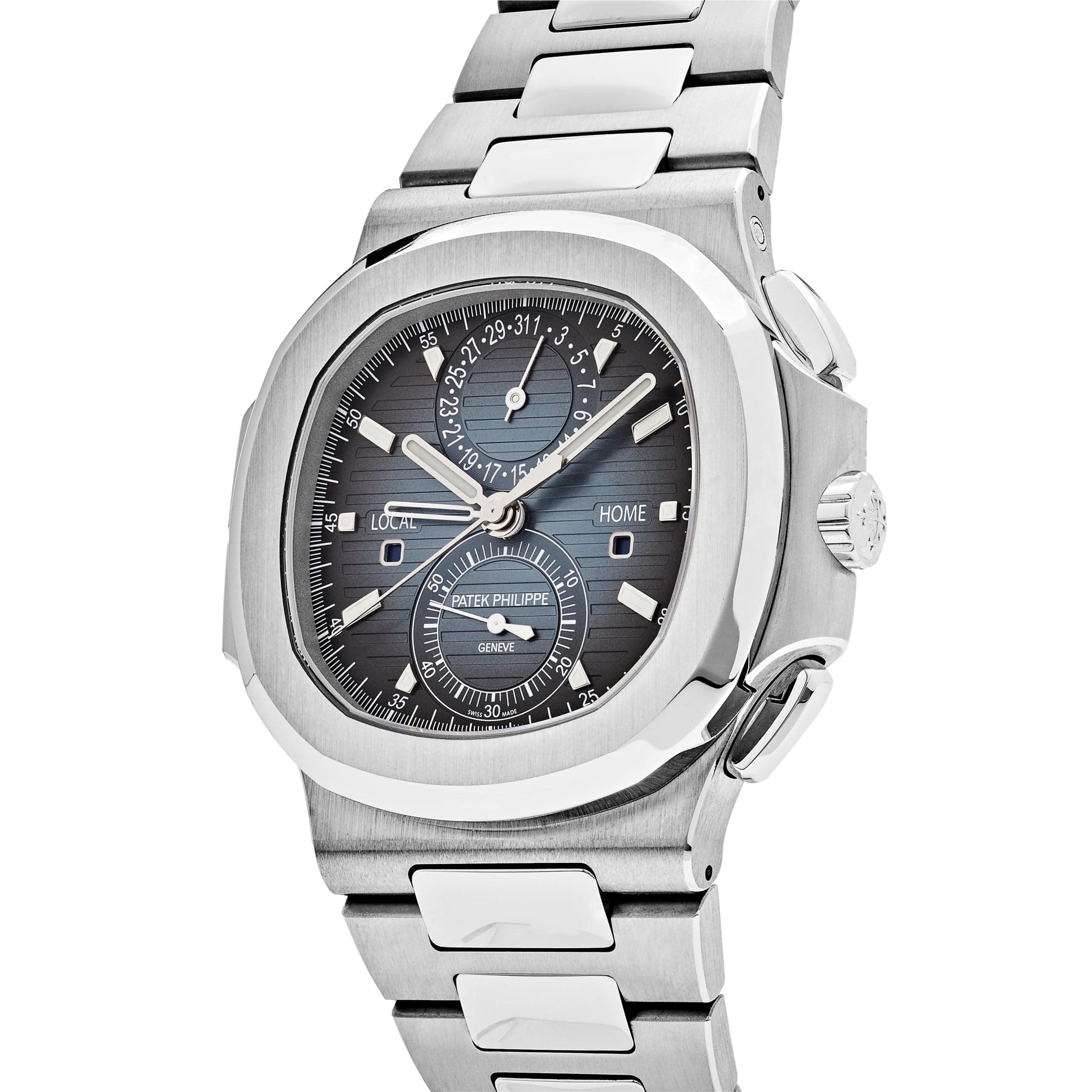 Patek Philippe Nautilus 5990/1A-011 ‘Travel Time’ Flyback Chronograph Stainless Steel Blue Dial (2025)