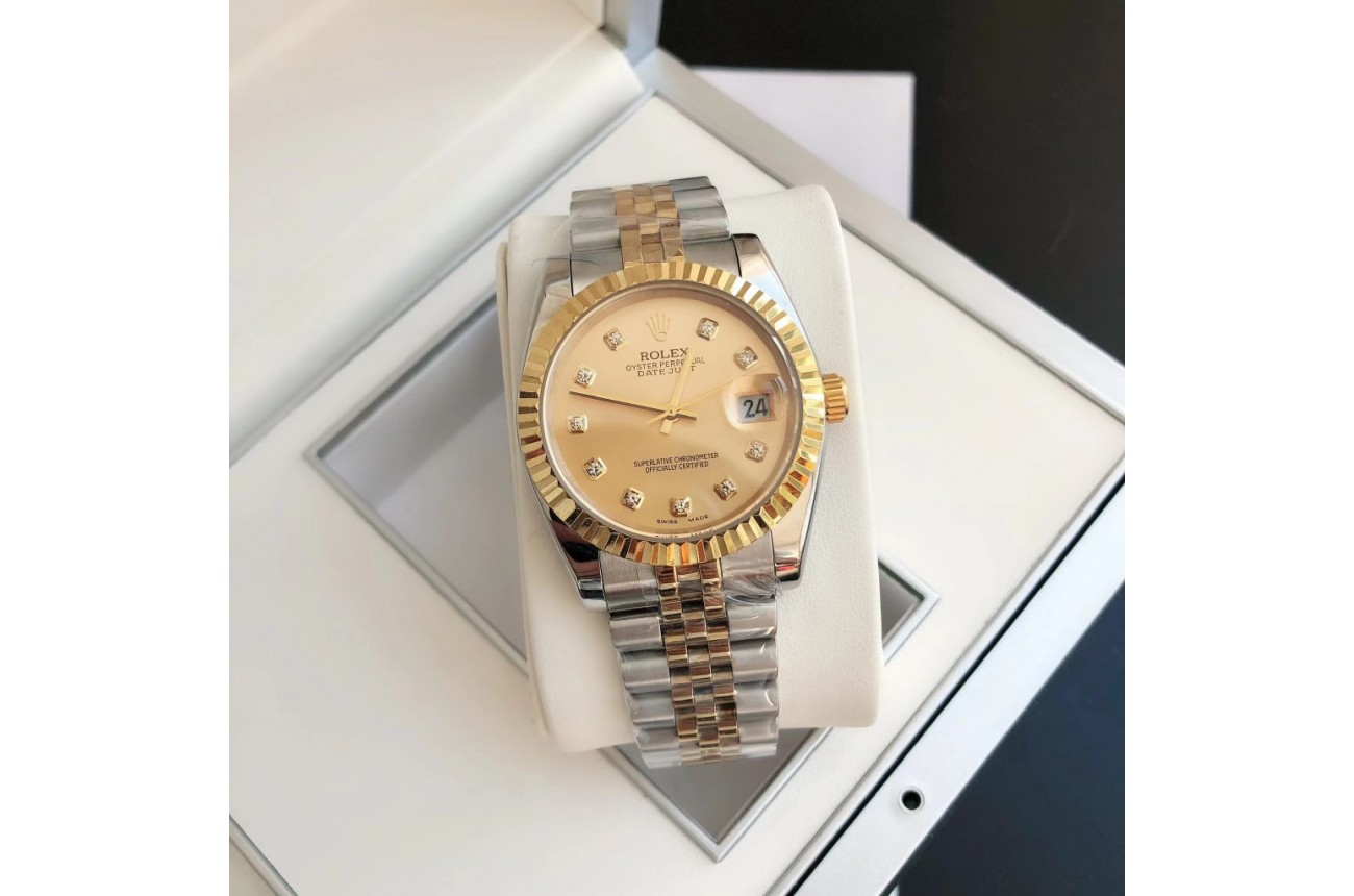 Rolex Datejust 36/28mm RG/SS Jub Gold/Dial