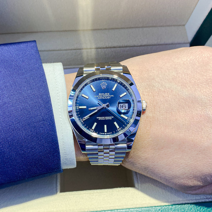 Rolex Datejust 41 Stainless Steel Blue Dial Men's Watch M126300-0002