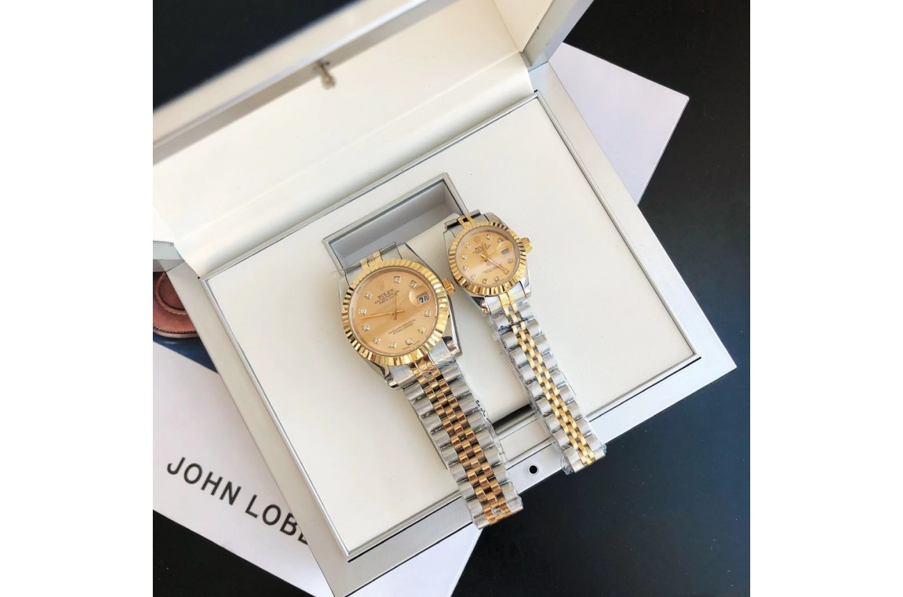 Rolex Datejust 36/28mm RG/SS Jub Gold/Dial