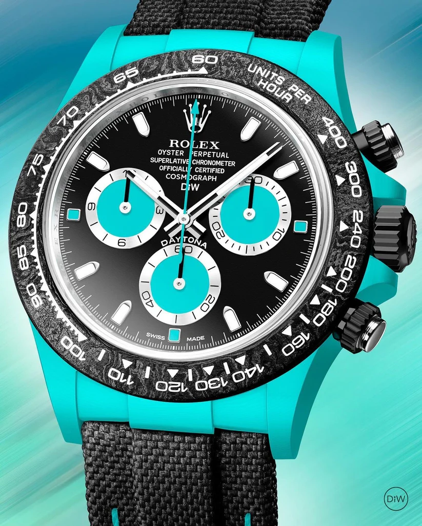 DiW Rolex Daytona CELESTE In Quartz Fiber