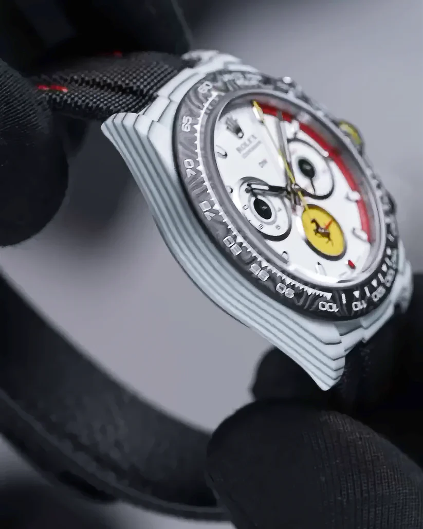 DiW Rolex Daytona FERRARI WATCH CarboQuartz