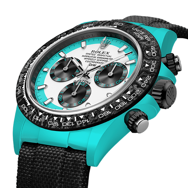 ROLEX Diw Daytona  fiber celeste invert 40mm oyster black