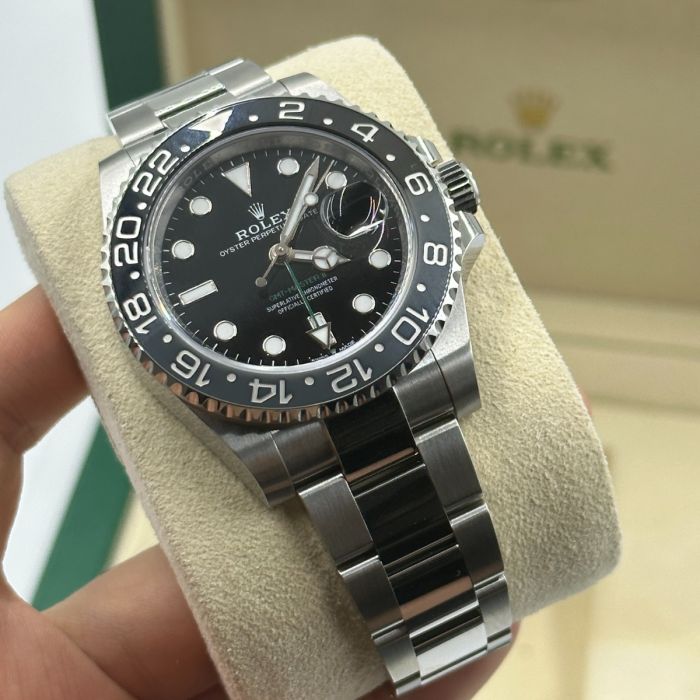 Rolex GMT Master ll Automatic Black Dial Steel Men's Watch M126710GRNR-0004