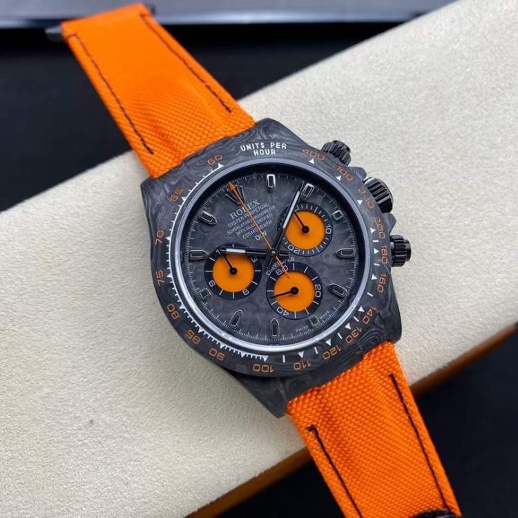 Rolex DiW Carbon Daytona Orange Edition