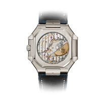 Patek Philippe Cubitus Platinum Case Sunburst Blue Dial 5822P-001