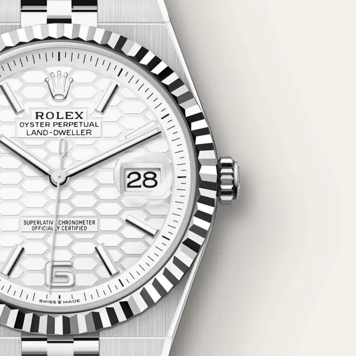 Rolex Land-Dweller 40 Oyster, 40 mm, Oystersteel and white gold M127334-0001