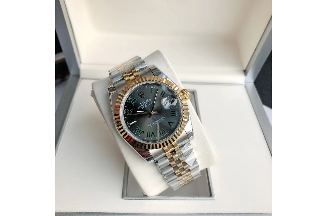 Rolex Datejust 36/28mm RG/SS Jub Grey/Rmn