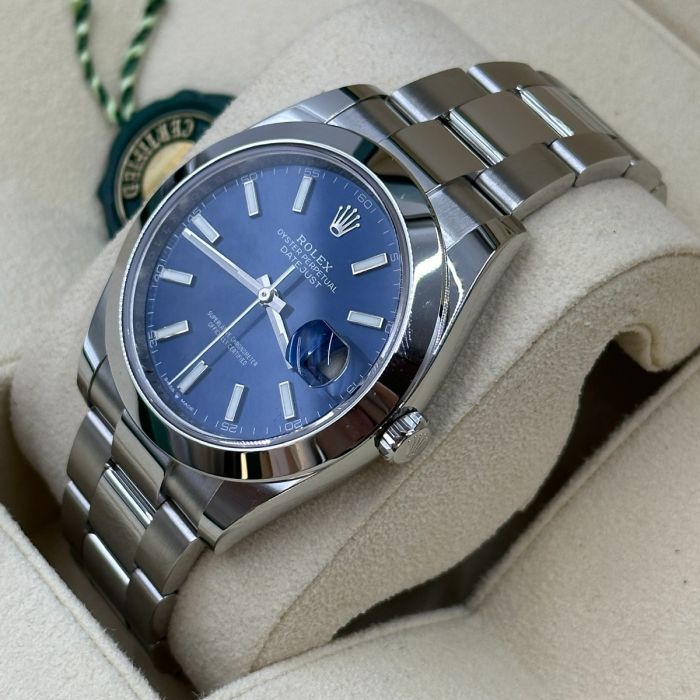 Rolex Datejust 41 Stainless Steel Blue Dial Men's Watch M126300-0001