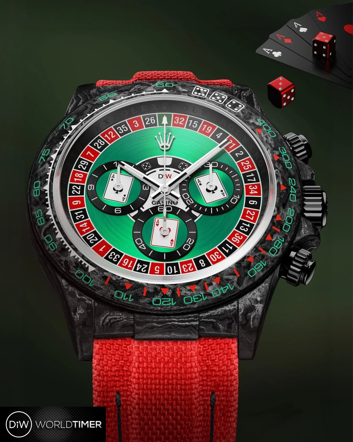 DiW 41mm Rolex Daytona LUCKY PLAYER (CASINO) 41mm