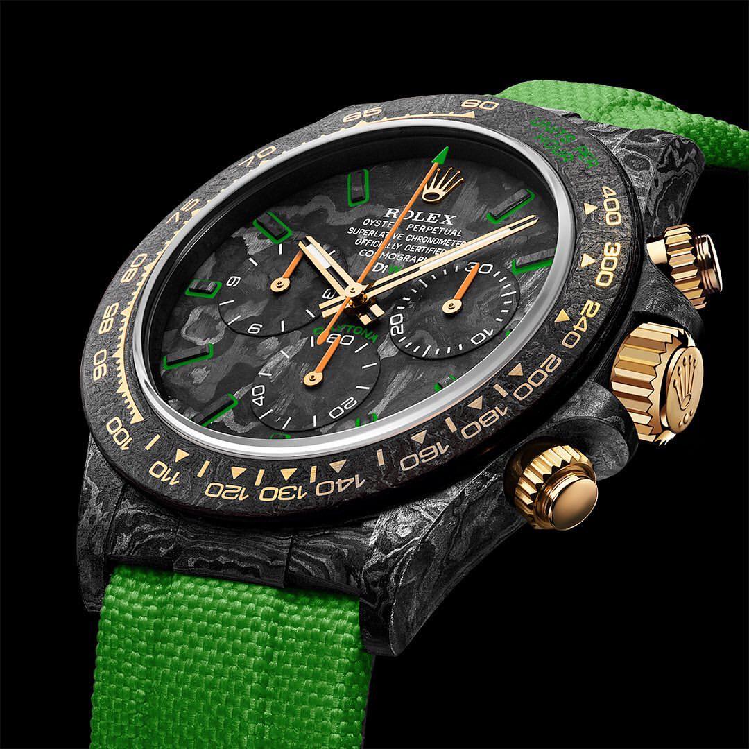 DiW Rolex Daytona “ALL CARBON LIME