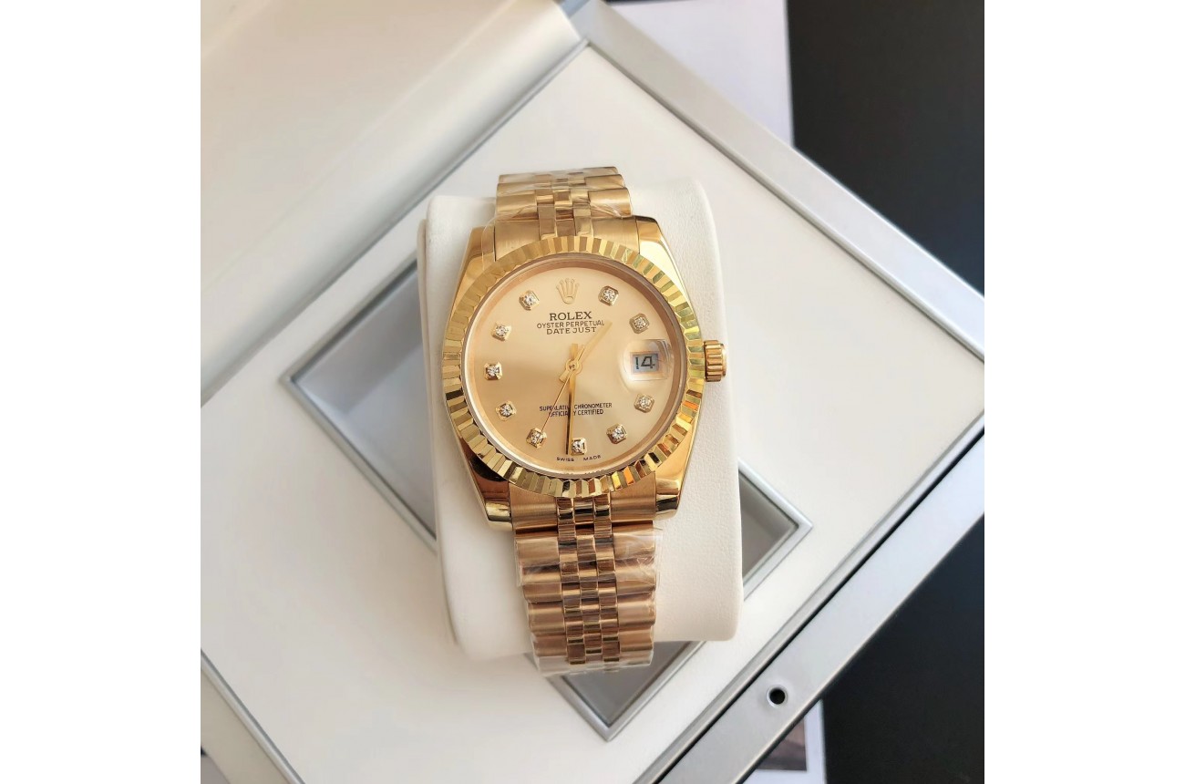 Rolex Datejust 36/28mm RG/RG Jub Gold/Dial